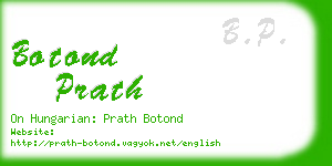 botond prath business card